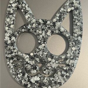 Self defense cat keychain - NEW (Composition book)